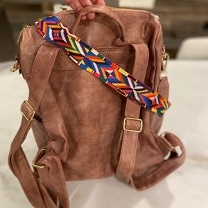 Backpack Blush Faux Leather NWOT